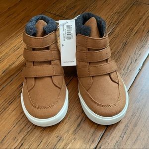 Toddler sneakers - canvas high tops, Velcro - 9